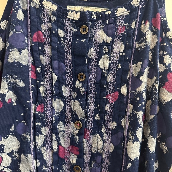 Levi’s Girls Blue Hearts Tank Top Size Large 12-13 Years - Picture 3 of 11